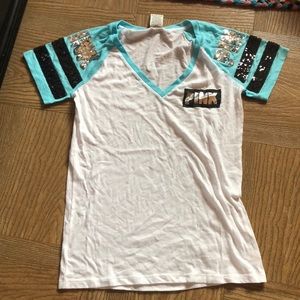 VS PINK Baseball Styled Tee